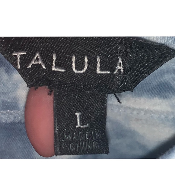 Talula Blue Tie-Dye Bustier Style Tank Top - Large - Picture 3 of 5